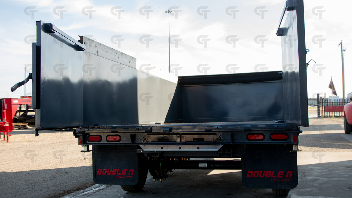 2025 Double A 7' x 16' Gooseneck Dump Trailer - Upper Deck! 24150LB GVW