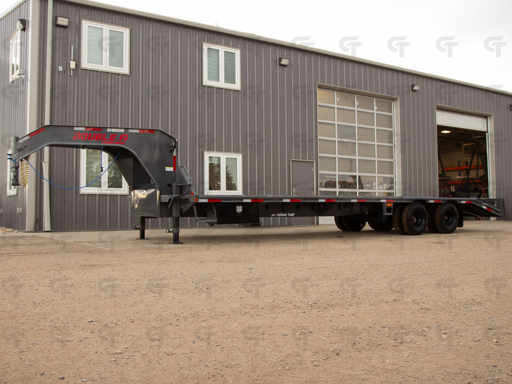 2027 Double A 24' Gooseneck Highboy/Deckover Trailer · Tandem 12K Axles