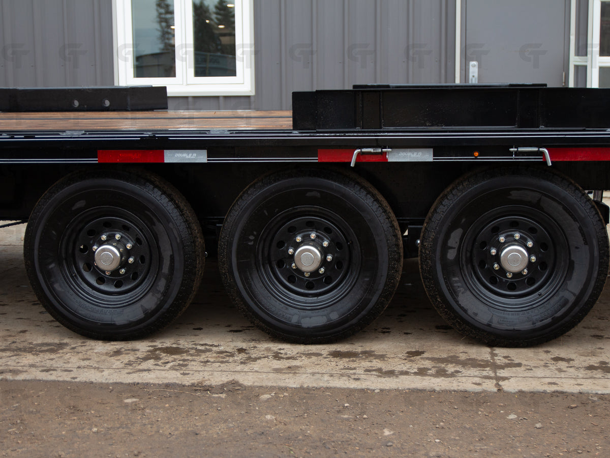 2026 Double A 30' Gooseneck Highboy/Deckover Full Tilt Trailer · Triple 7K Axles