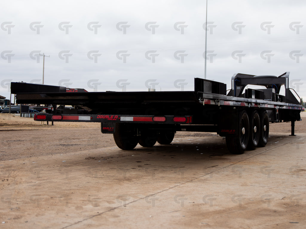 2026 Double A 30' Gooseneck Highboy/Deckover Full Tilt Trailer · Triple 7K Axles