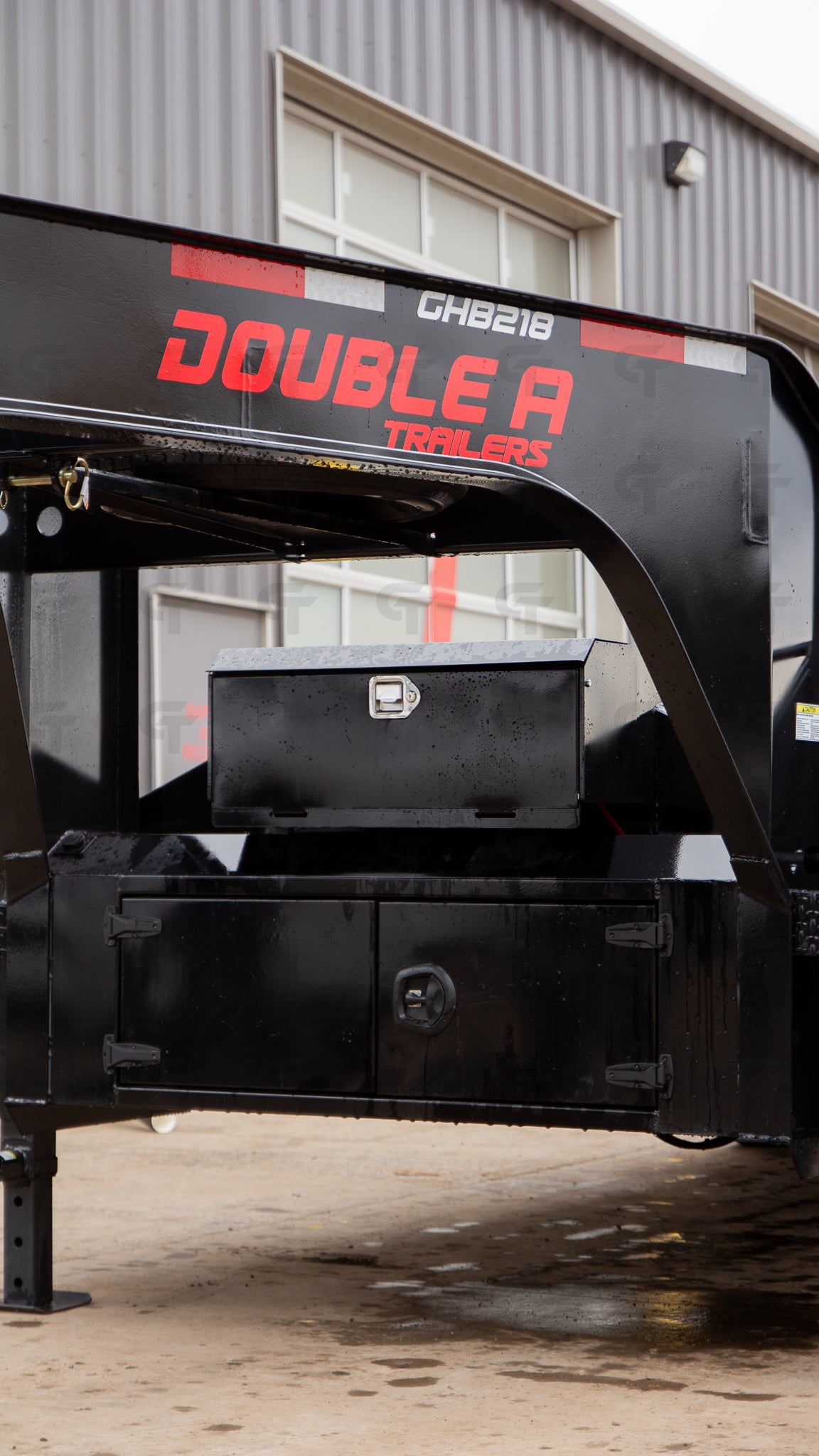 2026 Double A 30' Gooseneck Highboy/Deckover Full Tilt Trailer · Triple 7K Axles