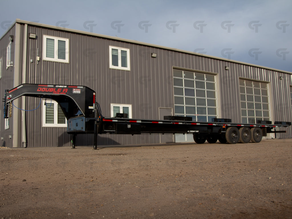 2027 Double A 36' Gooseneck Highboy/Deckover Trailer · Triple 7K Axles