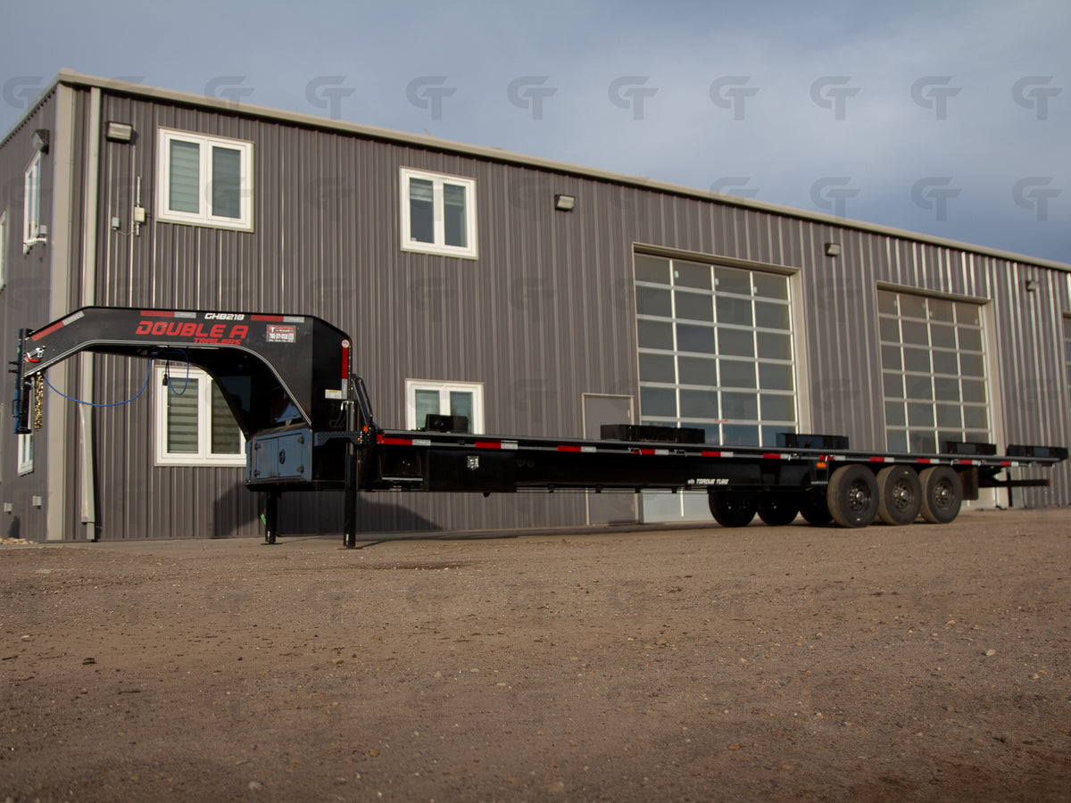 2027 Double A 36' Gooseneck Highboy/Deckover Trailer · Triple 7K Axles
