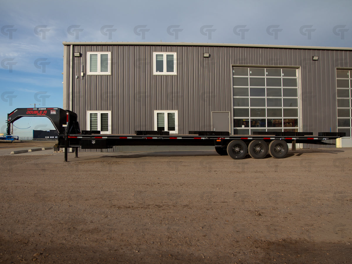 2027 Double A 36' Gooseneck Highboy/Deckover Trailer · Triple 7K Axles