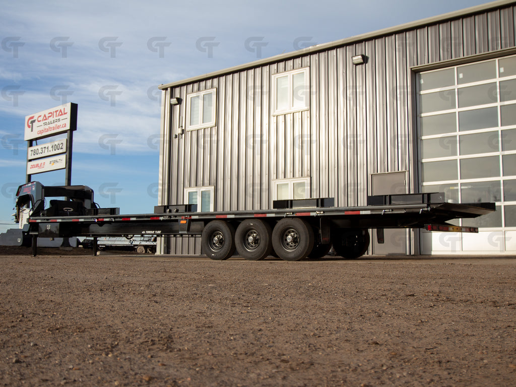 2027 Double A 36' Gooseneck Highboy/Deckover Trailer · Triple 7K Axles