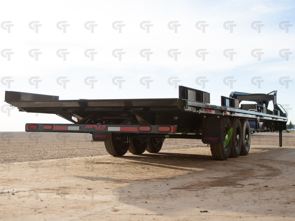 2027 Double A 36' Gooseneck Highboy/Deckover Trailer · Triple 7K Axles