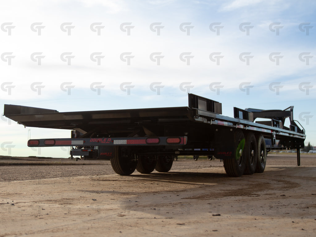 2027 Double A 36' Gooseneck Highboy/Deckover Trailer · Triple 7K Axles