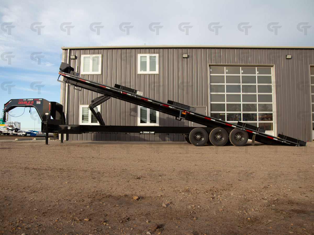 2027 Double A 36' Gooseneck Highboy/Deckover Trailer · Triple 7K Axles