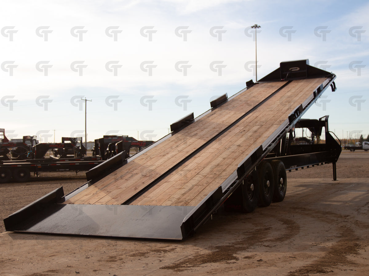 2027 Double A 36' Gooseneck Highboy/Deckover Trailer · Triple 7K Axles