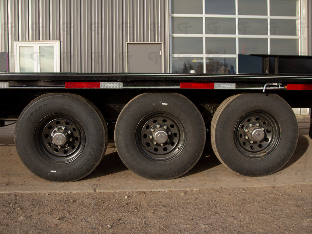 2027 Double A 36' Gooseneck Highboy/Deckover Trailer · Triple 7K Axles