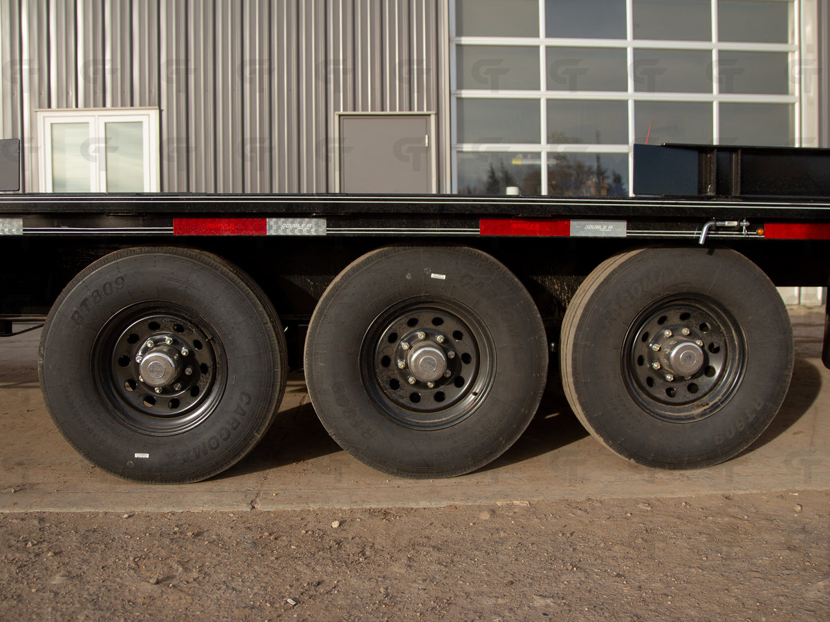 2027 Double A 36' Gooseneck Highboy/Deckover Trailer · Triple 7K Axles