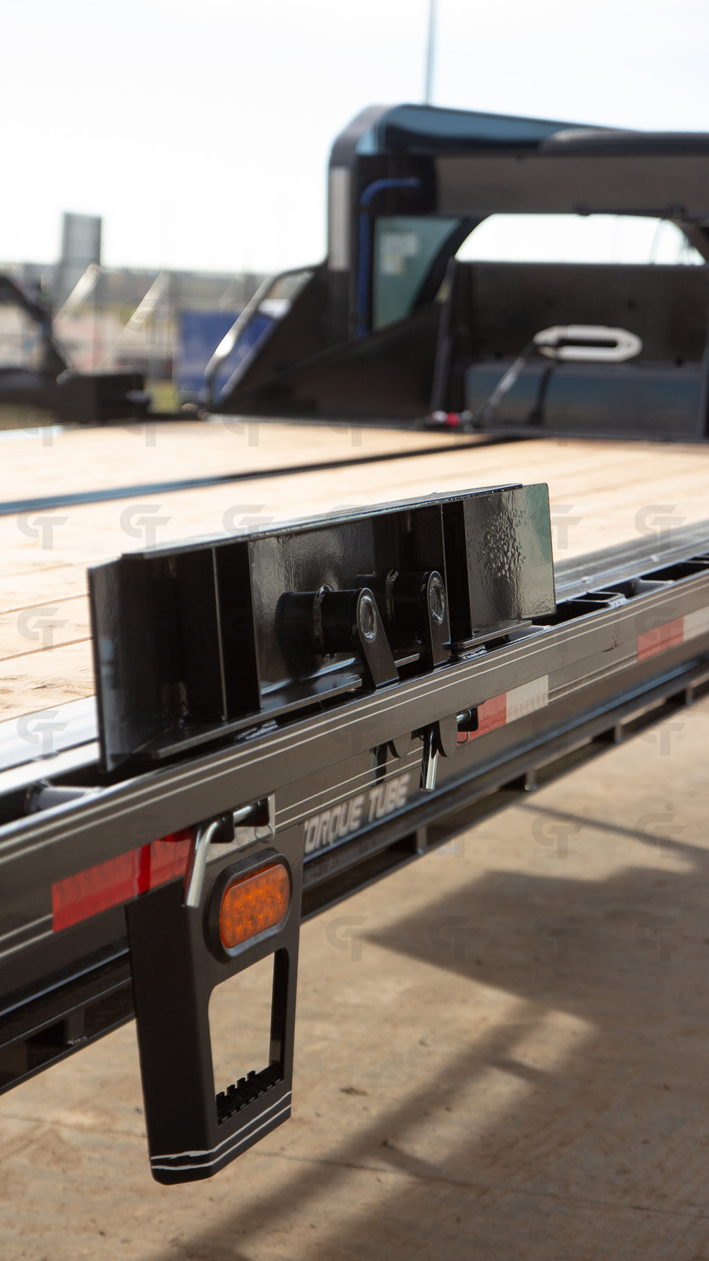 2027 Double A 36' Gooseneck Highboy/Deckover Trailer · Triple 7K Axles