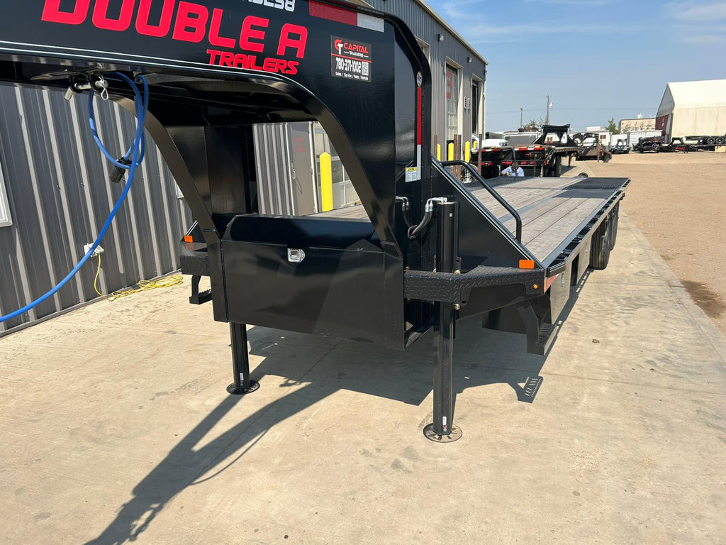 2027 Double A 30' Gooseneck Trailer - Hydraulic Beavertail - 27600LB GVW - 35901