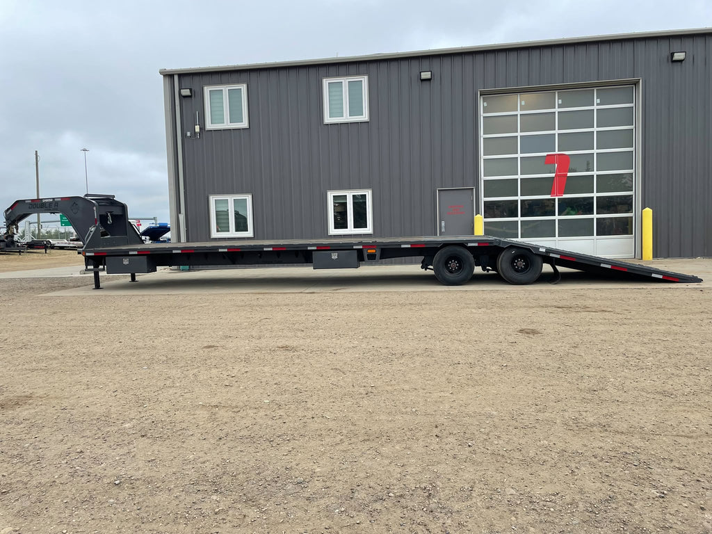 2026 Double A 40' Gooseneck Highboy/Deckover Beavertail Trailer · Tandem 12K
