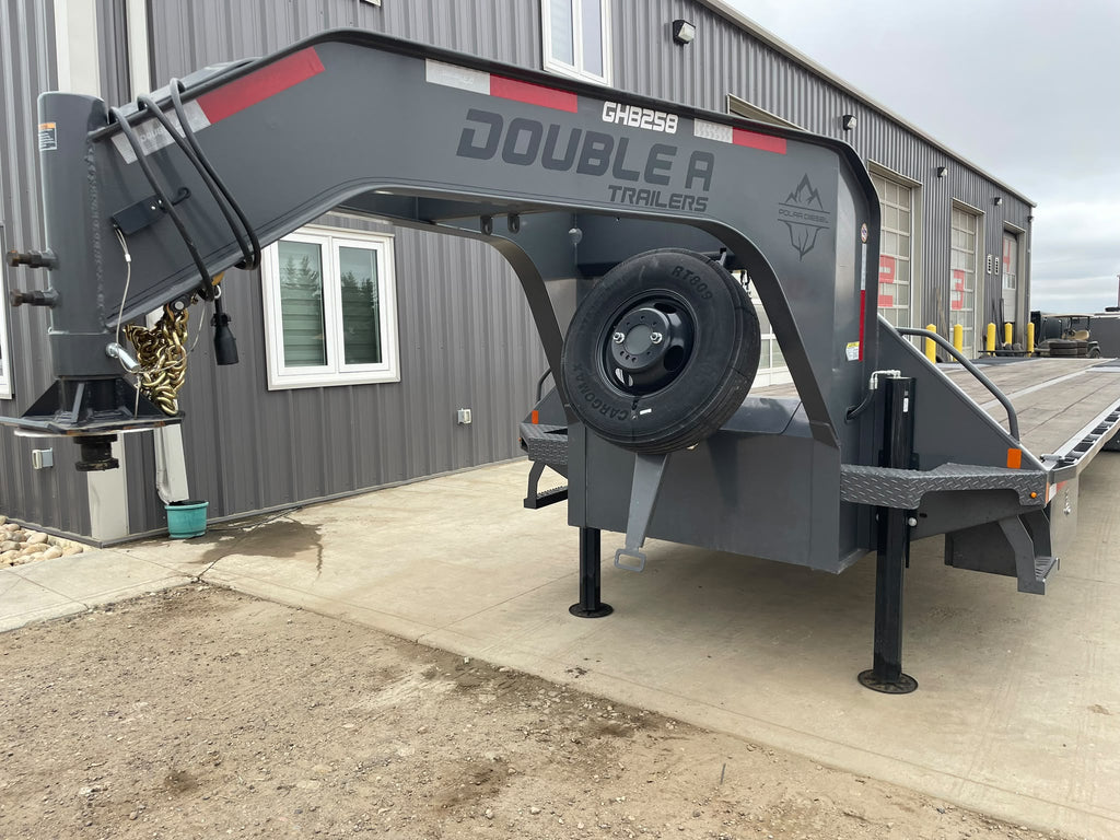 2026 Double A 40' Gooseneck Highboy/Deckover Beavertail Trailer · Tandem 12K
