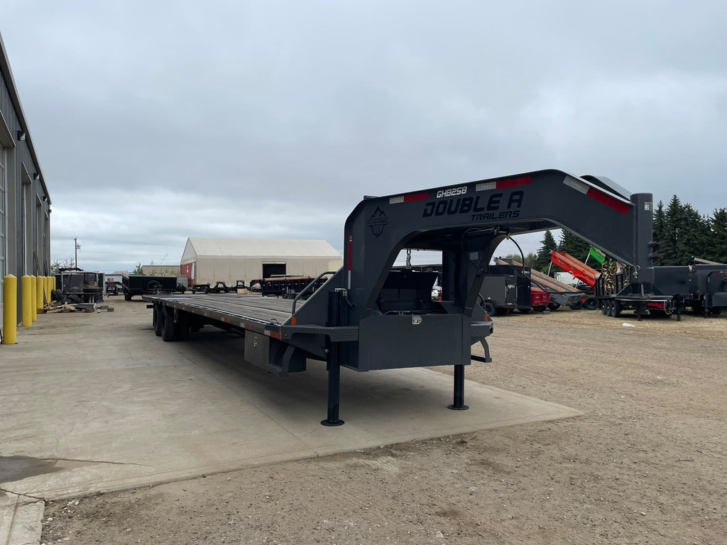 2026 Double A 40' Gooseneck Highboy/Deckover Beavertail Trailer · Tandem 12K