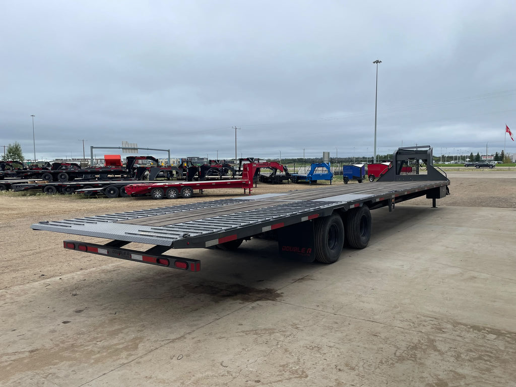 2026 Double A 40' Gooseneck Highboy/Deckover Beavertail Trailer · Tandem 12K