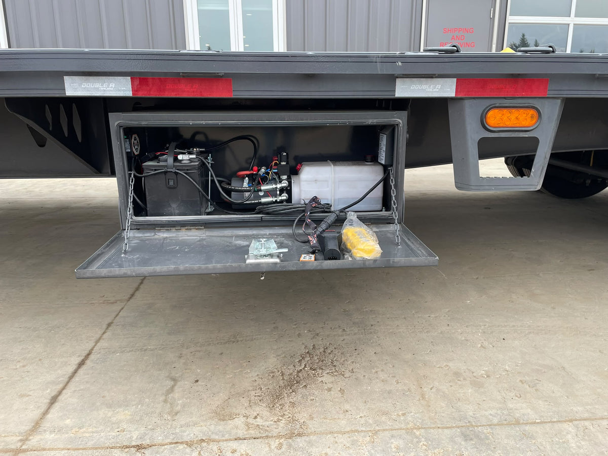 2026 Double A 40' Gooseneck Highboy/Deckover Beavertail Trailer · Tandem 12K