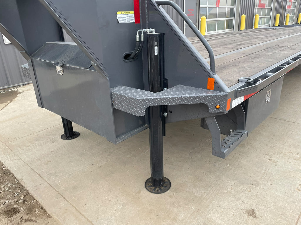 2026 Double A 40' Gooseneck Highboy/Deckover Beavertail Trailer · Tandem 12K