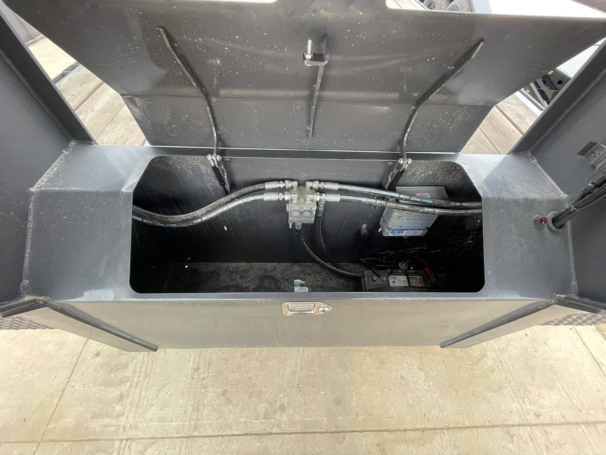 2026 Double A 40' Gooseneck Highboy/Deckover Beavertail Trailer · Tandem 12K