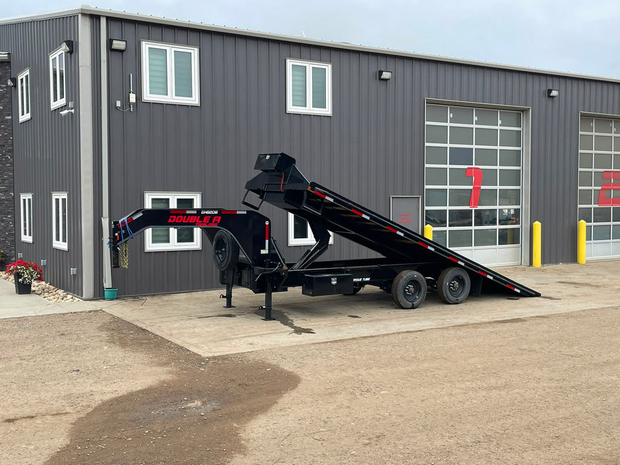 2027 Double A Gooseneck 22' Highboy/Deck over Full Tilt - Container Package - Winch - 23000LB GVW - 35639