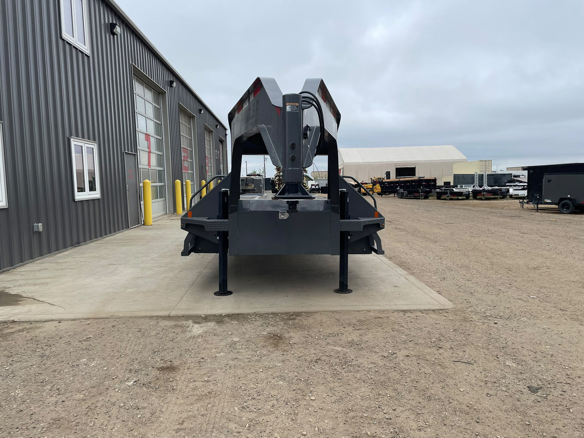 2026 Double A 40' Gooseneck Highboy/Deckover Beavertail Trailer · Tandem 12K